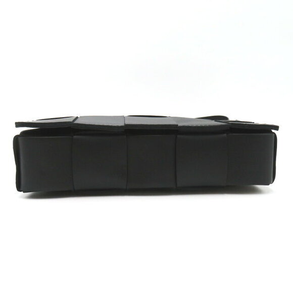 Bottega Veneta Cassette Crossbody Bag Shoulder Bag Leather Black - Picture 4 of 10